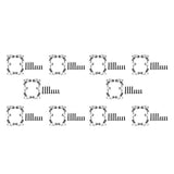10Pair Metal Pull Rod Base Seat for C14 C24 C14K C24K 1/16 RC Car
