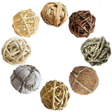 20pcs Willow Balls Natural Handwoven Rattan Chew Balls for Rabbits Hamsters Chinchillas Pet Toys for Teeth Grinding Indoor and Outdoor Fun