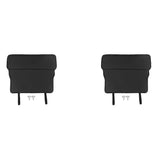 2X Car PU Leather Passenger Seat Rear Protection Pad for STEPWGN RP8 Car Seat Anti-Kick Pad Interior