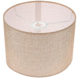Desk Lamp Shade Cylindrical Light Cover Bedside Replacement Fabric Lamp Shade(E27) Beige