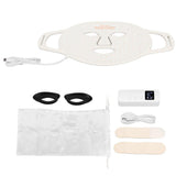 LED Light Facial Care Machine 4 Lights 3 Gears nce Oil Skin Photon Face Rejuvenation Machine White