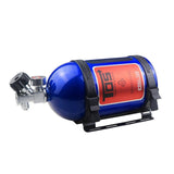 (TOS Blue) Stylish Nitrogen Bottle Tissue Dispenser Holder Box Suitable For Auto Enthusiasts & Racers Distinctive Car Interior Look