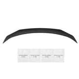 Rear Trunk Lid Spoiler Sporty Style Trunk Tail Wing Lip Spoiler Replacement for Tesla Model Y 2021 to 2023 Glossy Carbon Fiber Style