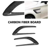 Real Dry Carbon Fiber Side Fender Vent Cover For Benz C-Class W205 C43 C63 AMG3i