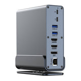 Ultimates Connectivity with USB C Hubs, USB C Docking Station Offering Double Monitoring Support 4K 60Hz Vertical Hubs
