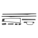9pcs Carbon Fiber Interior Cover Trim Kit Fits for Porsche Boxter/Cayman 14-18