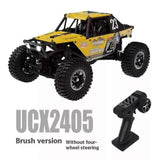 (Brushed Yellow) UDIRC UCX24 1/24 RC Ferngesteuertes Auto RC Car 4WD Crawler 3-Gang RTR Off