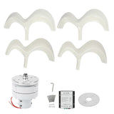Wind Turbine Gourd Type 4Blade Hoop Mounting Vertical Generator Assembly DTHL600W(12V )