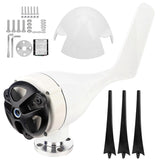 100W Wind Turbines Generator Kit 3 Blade Aerogenerator with Controller AccessoryBlack 12V