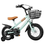 Kids Bike Bicycle for Girls Ages 3-7 Years with Training Wheels Basket Kids Bicycle