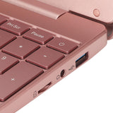 Pink Laptop 15.6 Inch IPS Display Quad Core CPU 16GB RAM 512GB ROM Fingerprint Reader Laptop Computer 100?240V 16 RAM+512G ROM US Plug