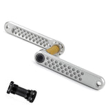 (silver) Bicycles Crank Arm, 170mm Aluminium Alloy Crank Arm Set Bike Crank Arm Replacements for Mountain Bike, Mounted Motor  silver