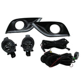 LED Daytime Running Light + Fog Lamp with Harness Switch Kit for Sunny 2014-2017