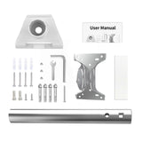 (Straight) Wall Mounting Accessories Roof Satellite Holder for Gen 3 Waterproof Stand with Installation Tools Included
