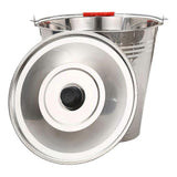 Stainless Steel Bucket with Lid Portable Water Bucket Multifunctional Milk Bucket with Lid