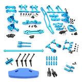 Metal Modification Accessory Kit Suspension Arms Steering Knuckle Set for TT02 TT-02 1/10 RC Car Upgrade Parts,1 js