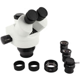 7X-45X Trinocular Microscope Lens Eyepiece Set Stereo Microscope Accessory WhiteWith 2.0X Objective