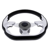 12.5Inch Marine Boats Steering Wheel with Tapered Shafts, Rustproof Prevent Corrosion Steering Wheel for Marine Boats
