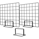 5pcs Grid Display Rack For Accessories Metal Jewelry Display Stand Wall-Mounted Panel For For Earrings Necklaces And Decorations