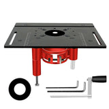(Black2) Upgraded Router Lift Systems for 2.51-2.56inch/63.8-65mm Diameter Motors with Aluminum Alloy Plate and Accessories  Black2