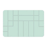 (Green) Bath Mat,Large Diatomaceous Bathroom Mat Alipstip and Highly Absorbent Quick Drying Floormat, Quick Drying Mat  Green