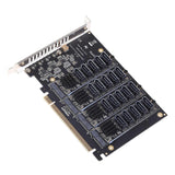 NVMe PCIe Adapter for M.2 NVMe SATA SSD to PCI-e 4.0 x16 Card Support for M.2 22