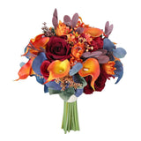 Silk Roses Artificial Flowers Wedding Bridal Bouquet Bride Holding Flower Floral