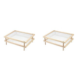 Stackable Food Dryer with Net Wooden Pasta Herb Drying Racks