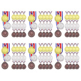 15 Pcs Winner Medals Gold Silver Bronze Award Medals,1St 2Nd 3Rd