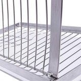 Stainless Steel Folding Hanging Dish Rack Draining Bowl Rack Plates