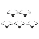 Car Steering Wheel Decoration Cover Trim for , ABS Carbon Fiber