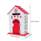 Wall Mounted Mailbox Post Box Decorative Wood Letter Box Suggestion Box