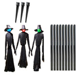 Screaming Witches Sound Activated Sensor Life Size Scary Decor for Yard Lawn