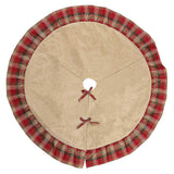 Christmas Tree Skirt Decor Linen Base Floor Mat Cover Merry Xmas Decoration Scen