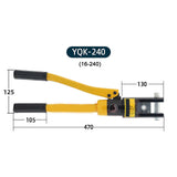 Hydraulic Crimper Terminal Pliers Manual Operation Steel Crimping Tool with GasketYQK-240 (16-240)