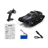 (Gray) 360Rotation 2.4G RC Drift Racing Car Vehicle Electric Stunt Car with Track LED