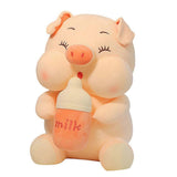 (35CM Squint) Environmentally Friendly Pig Plush Toy Non Toxic No Hard Parts Soft for Kids