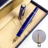 (M) 14k gold pen 32 big bright point pen resin piston ink absorbing long knife for calligraphy