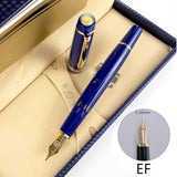 (EF) 14k gold pen 32 big bright point pen resin piston ink absorbing long knife for calligraphy