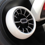 1set/4pcs Air Conditioner Air Vent Chrome Trim Cover for - Smart 453 Four Two Dashboard Outlet Frames