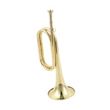 Cavalry Trumpet Full Brass Trumpet Music Instrument Blowing Bugle Brass Bugle for Band School Cavalry Kids