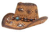Straw Western Cowboy Sun Hat for Men and Women Woven Hat Wide Brim Breathable Hat Coastal Sun Beach Summer Hat