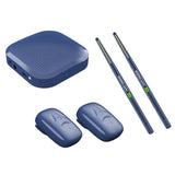 Electric Air D sticks Professional Air D  Electronic Virtual Air D  D sticks Pedals for Adults Kids Blue