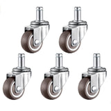 Stem Swivel Casters 11x22mm, Office Chair Castor Wheels, 37.5mm, 50mm Rubber Replacement Wheels, Set of 5