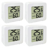 Pack Of 4 Lcd Intelligent Hygrometer, Room Thermometer, Digital Indoor Thermometer For Indoor Areas