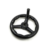 Bakelite Ripple Three Spoke Hand Wheel with Revolving Handle for Machine Lathe(16 160)