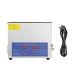 10L Digital Cleaning Machine Ultrasonic Cleaner Bath Tank Timer Heated Machine