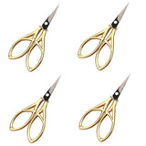 4pcs Metal Embroidery Scissors Vintage Scissor for Thread Cutting Scissors for Sewing School Activities