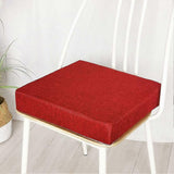 seat cushion for patio chair square seat/back cushion nonslip soft wine red 26x26x2 inch
