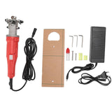 V Shape Carpet Carving Machine 120W 3500rpm Ergonomic Handle Rug Tufting Clippers 100240V Yellow EU Plug
